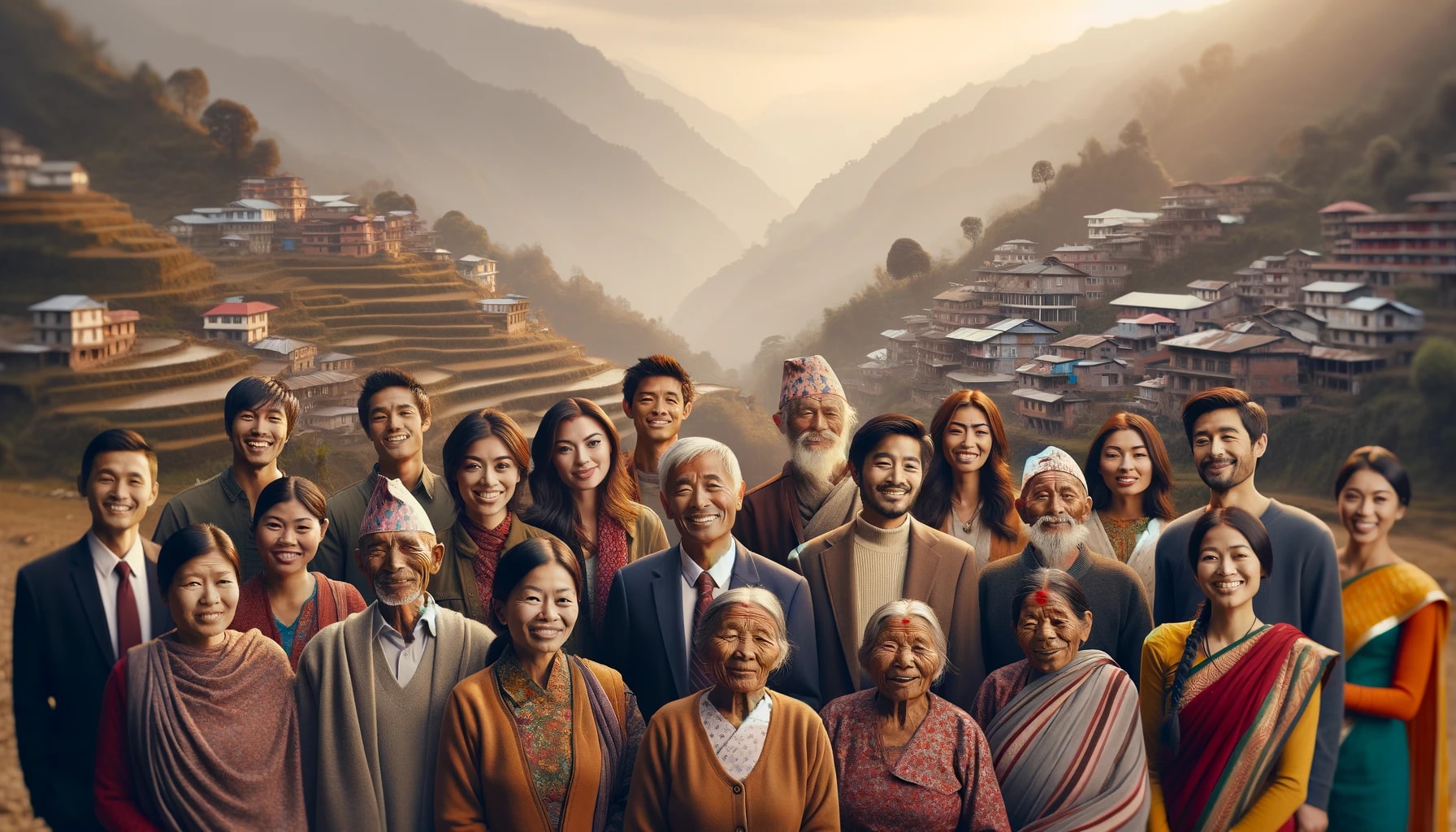 Nepal Landscape Background